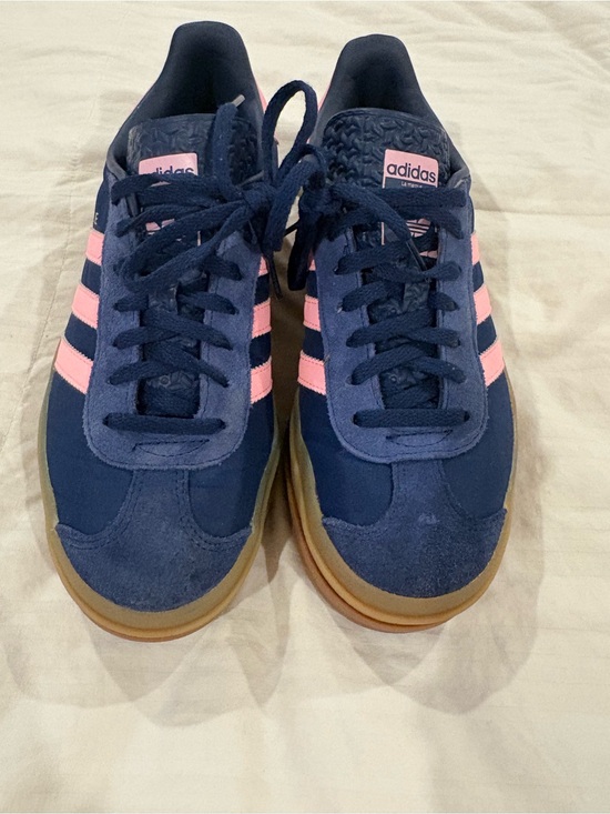 adidas Shoes - Adidas Blue and Pink Gazelle Bold Size 7